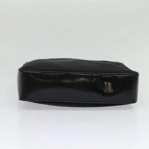 GUCCI Bamboo Hand Bag Nylon 2way Black Silver 000 2040 0538 Auth SW805 - Picture 7 of 16